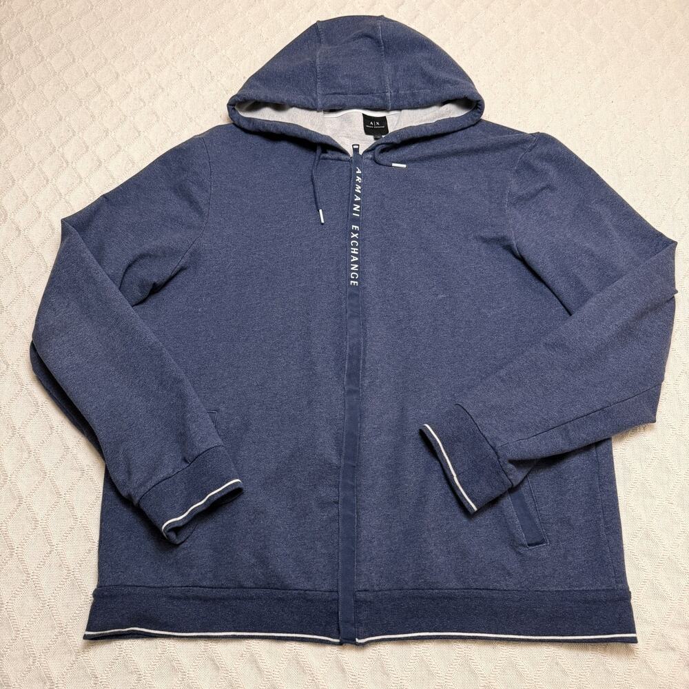 A/X Armani Exchange blue Tracksuit Size hooded sweater Men XL #luxury